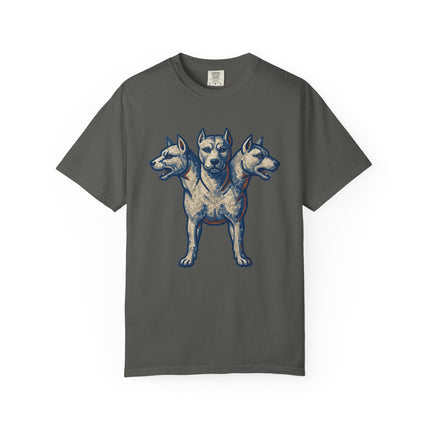 Cerberus Mosaic T-Shirt | Three-Headed Dog Greek Mythology Graphic Tee