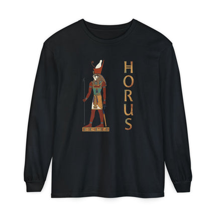 Horus Egyptian God Long Sleeve T-Shirt | Ancient Egypt Graphic Tee