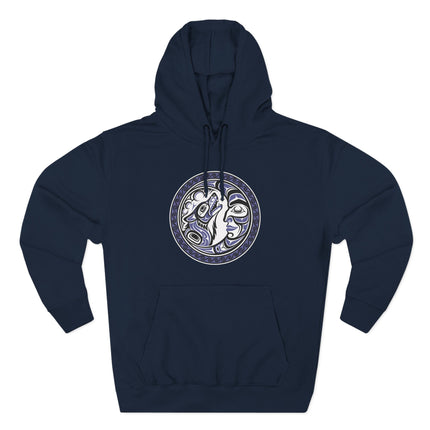 Formline Grandmother Moon Sacred Circle Hoodie | Tribal Mask Art