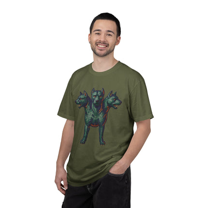 Cerberus Mosaic T-Shirt | Three-Headed Dog Greek Mythology Graphic Tee