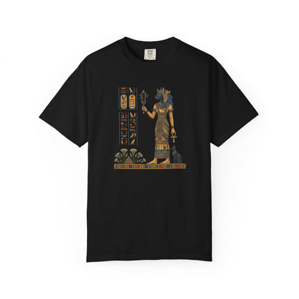 Egyptian Goddess Bastet Graphic Tee - Ancient History Art Shirt
