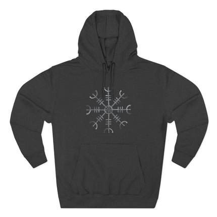 Aegishjalmur Helm of Awe Hoodie | Viking Norse Protection Unisex Pullover Hoodie