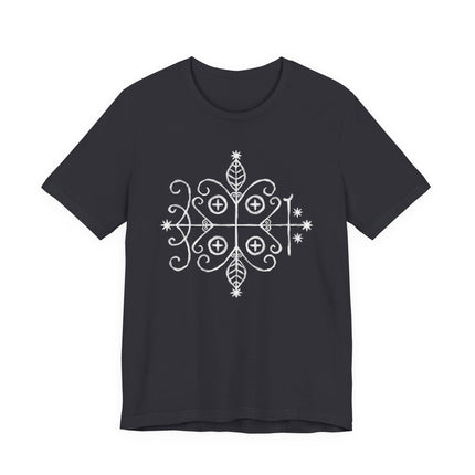 Papa Legba Veve T-Shirt - Haitian Vodou Sacred Geometry Tee