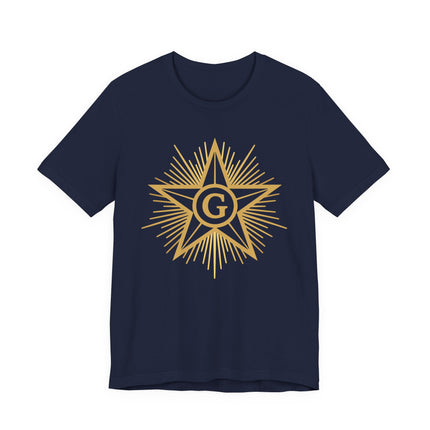 Freemason Blazing Star T-Shirt - Masonic Enlightenment Tee
