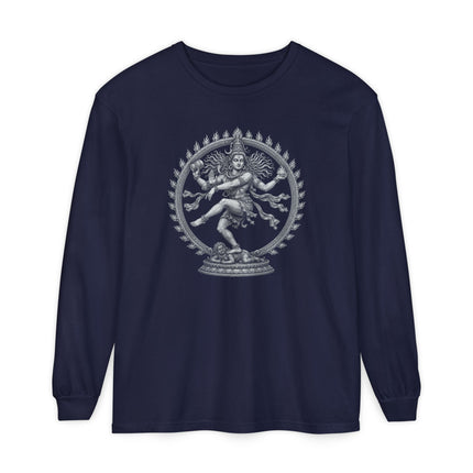 Dancing Shiva Nataraja Long Sleeve T-Shirt | Hindu Deity Graphic Tee