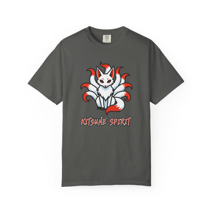 Kitsune Spirit Nine-Tailed Fox T-Shirt | Japanese Mythology Graphic Tee | V1