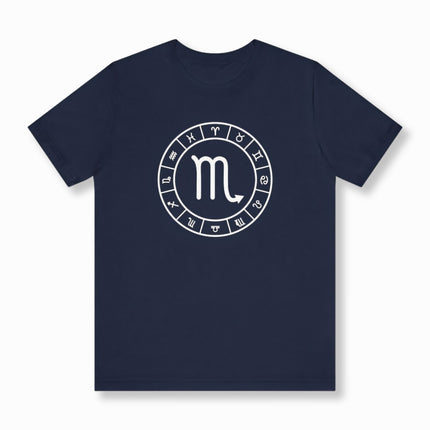 Scorpio Zodiac Sign T-Shirt | Astrology Symbol Unisex Tee | V2