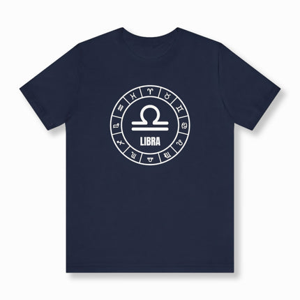 Libra Zodiac Sign Astrology T-Shirt | Symbolic Design Unisex Tee | V7
