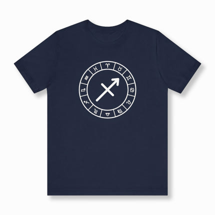 Sagittarius Astrology Sign T-Shirt | Zodiac Symbol Unisex Tee | V2