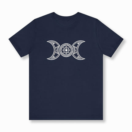 Celtic Triple Moon Goddess T-Shirt | Pagan Witchcraft Tee | V2