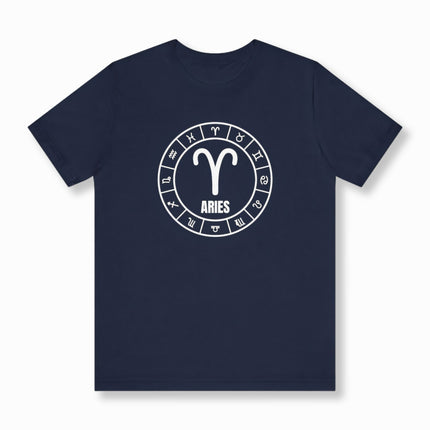 Aries Zodiac Sign Astrology T-Shirt | Zodiac Symbol Unisex Tee | V23
