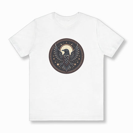 Norse Raven T-Shirt | Celtic Knotwork Bird Graphic Tee | V13
