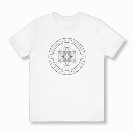 Metatron's Cube with Alchemy Symbols T-Shirt | Graphic Unisex Tee V2