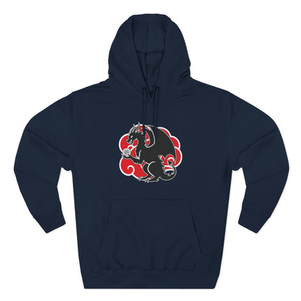 Dragon & Red Cloud Hoodie | Chinese Style Graphic Unisex Pullover V2
