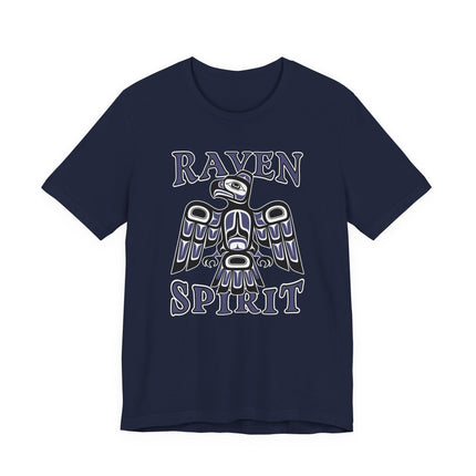 Raven Spirit T-Shirt | Native American Tribal Art Raven Tee | Spirit