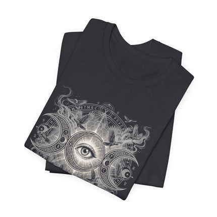 Triple Moon Eye Graphic Tee | Divine Wisdom & Spiritual Awakening T-Shirt