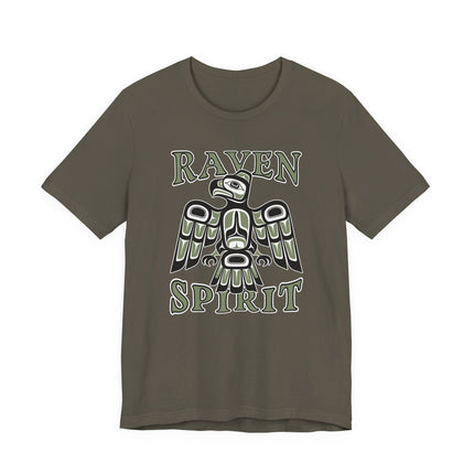 Raven Spirit T-Shirt | Native American Tribal Art Raven Tee | Spirit