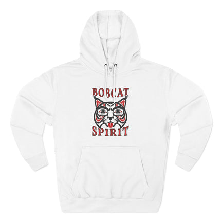 Bobcat Spirit Formline Art Hoodie | Pacific Northwest Indigenous Pullover Hoodie