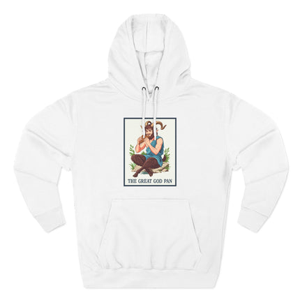 The Great God Pan satyr graphic featuring Greek mythology art.