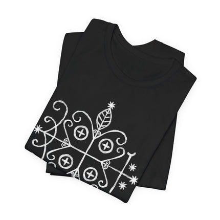 Papa Legba Veve T-Shirt - Haitian Vodou Sacred Geometry Tee
