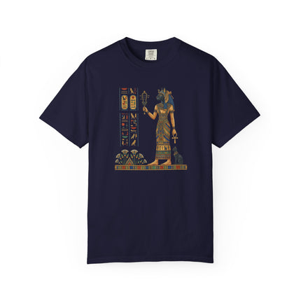 Egyptian Goddess Bastet Graphic Tee - Ancient History Art Shirt