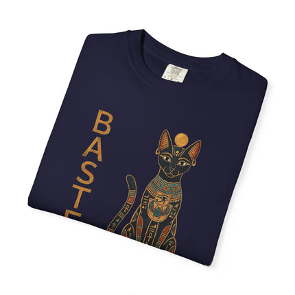 Bastet Egyptian Cat Goddess T-Shirt | Ancient Art Graphic Comfort Colors Tee