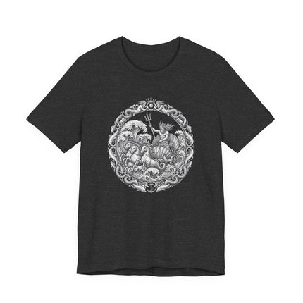 Poseidon Riding in His Sea Chariot Tee | Greek Mythology Art