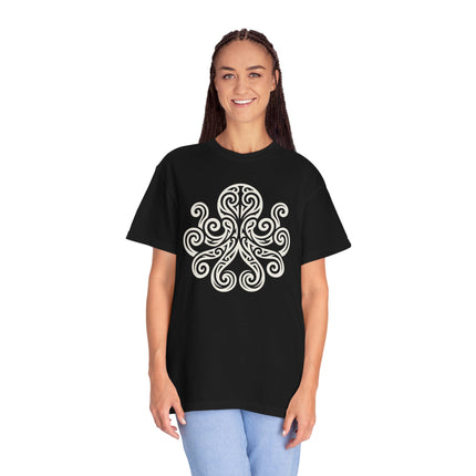 Tribal Octopus T-Shirt | Celtic Swirl Kraken Graphic Tee | Comfort Colors