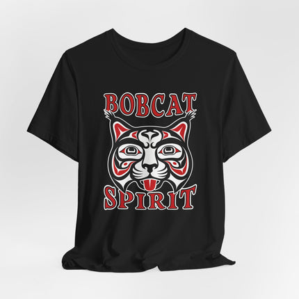 Bobcat Spirit T-Shirt | Indigenous Tribal Animal Graphic Tee | Spirit