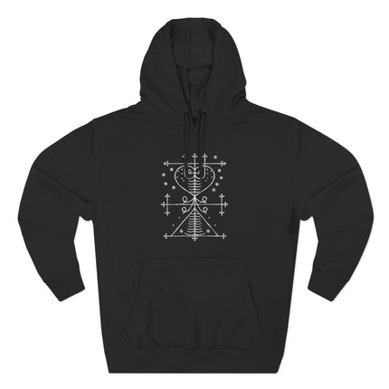 Maman Brigitte Veve Hoodie | Voodoo Occult Symbol Apparel