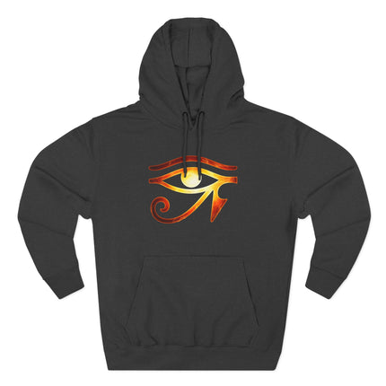 Eye of Ra Fiery Hoodie | Ancient Egyptian Sun God Pullover Hoodie