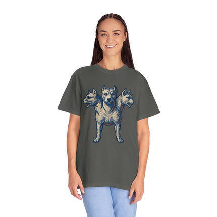 Cerberus Mosaic T-Shirt | Three-Headed Dog Greek Mythology Graphic Tee