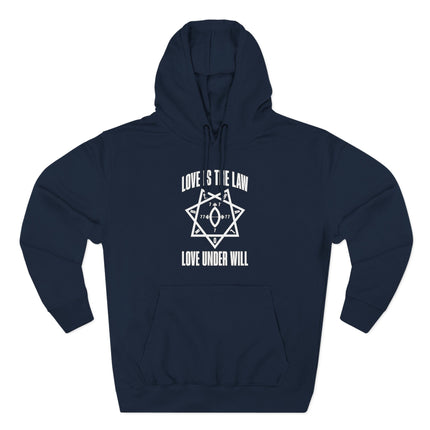 Love Is The Law Love Under Will Thelema Hoodie | Star Of Babylon Occult Symbol Hoodie