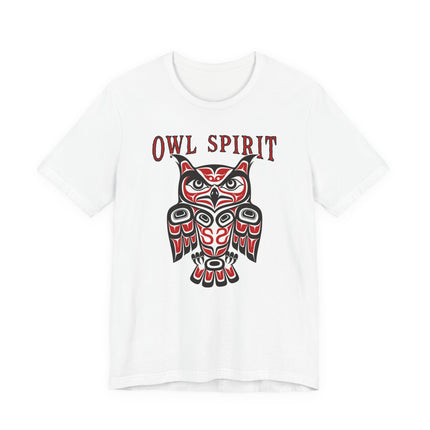 Owl Spirit Haida Formline Art T-Shirt | Indigenous Tribal Owl Tee | Spirit