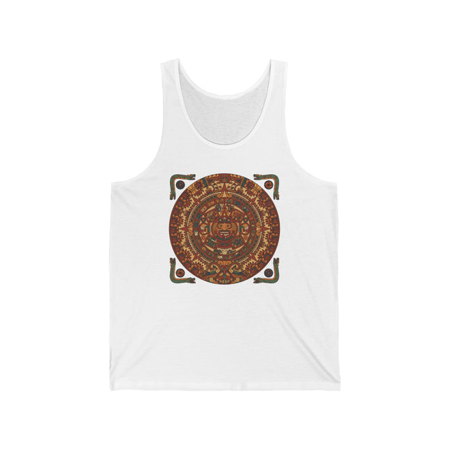 Mayan Calendar Tank Top | Ancient Mesoamerican Art Graphic Shirt