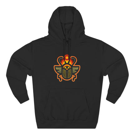 Khepri Scarab Sun Hoodie | Ancient Egyptian Mythology Unisex Pullover V5
