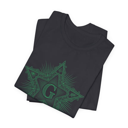 Masonic Blazing Star T-Shirt | Freemasonry & Enlightenment Art Tee