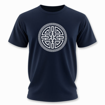 Chinese Cai Wealth Symbol Graphic With Border T-Shirt | V2