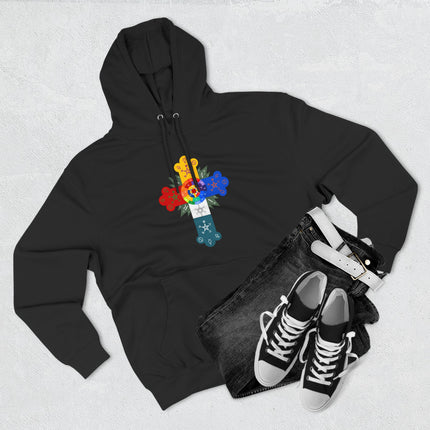 Rosy Cross Occult Art Hoodie - Sacred Geometry Graphic