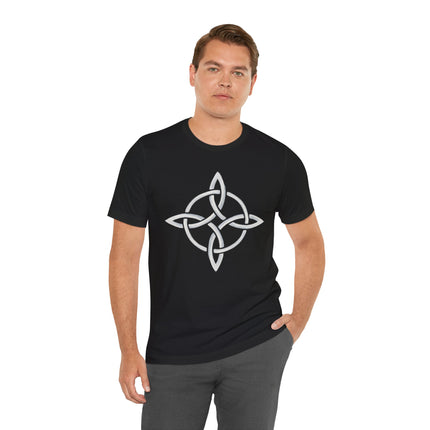Witch's Knot Celtic Protection Magic Symbol T-Shirt | Painted Runic Pagan Tee