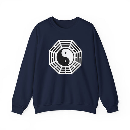 Unisex pullover featuring the symbolic Bagua Yin Yang graphic design.