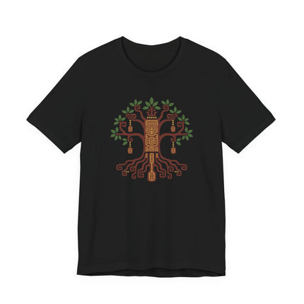 Mayan Ceiba Tree T-Shirt | Branching Tree and Exposed Root Design Tee