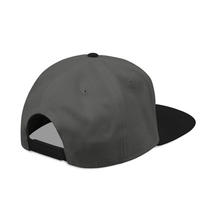 Embroidered sign of the horns snapback cap for rock and roll streetwear style.