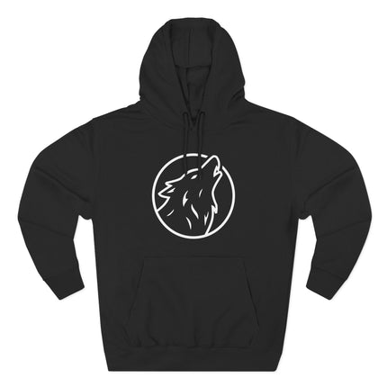Howling Wolf Circle Graphic Hoodie | Graphic Unisex Pullover V1