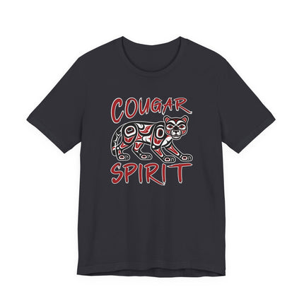 Cougar Spirit T-Shirt | Native American Art Mountain Lion Animal Totem | Spirit
