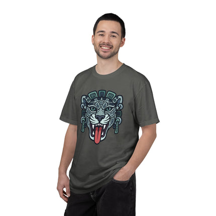 Mayan Jaguar Head T-Shirt | Ancient Tribal Mesoamerican Art | Comfort Colors