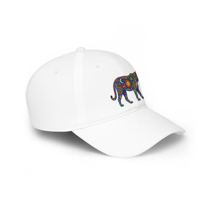 Huichol Jaguar DTF Print Baseball Cap | Indigenous Mexican Design Hat