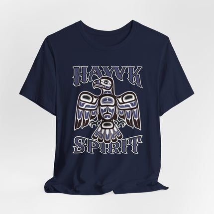Hawk Spirit Native American Art T-Shirt | Indigenous Formline Totem Tee | Spirit