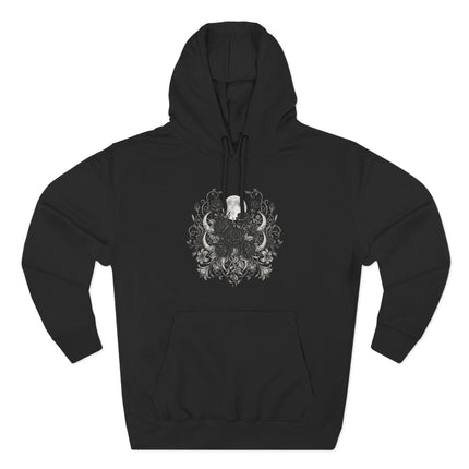 Moon Black Roses Hoodie | Witchy Aesthetic Celestial Design