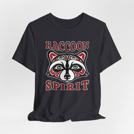 Raccoon Spirit Tribal T-Shirt | Native American Style Animal Tee | Spirit